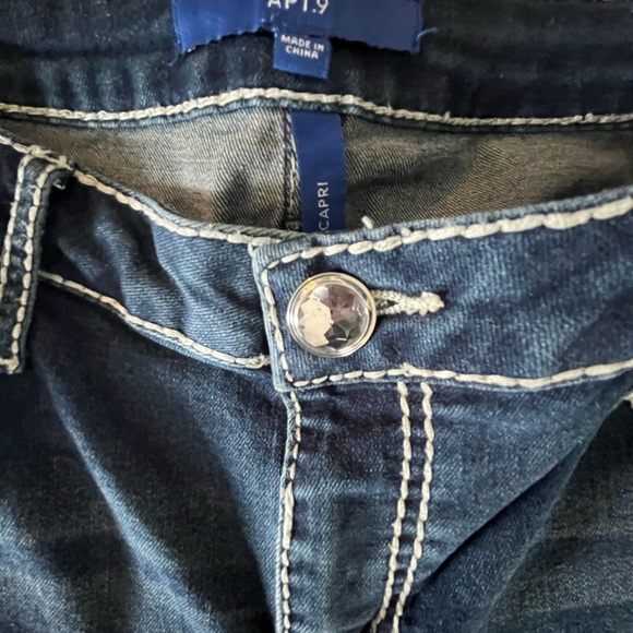 APT 9 Embellished Capris Size 10 - Picture 9 of 10